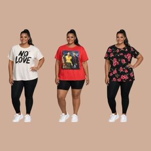 Torrid Women's Graphic and Floral Tops - Set of 3